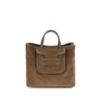 Brown Suede Leather Shoulder Bag