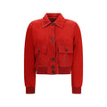 Red Goatskin Full-Length Jacket