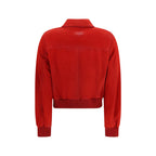 Red Goatskin Full-Length Jacket