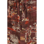 Brown Silk Casual Dress
