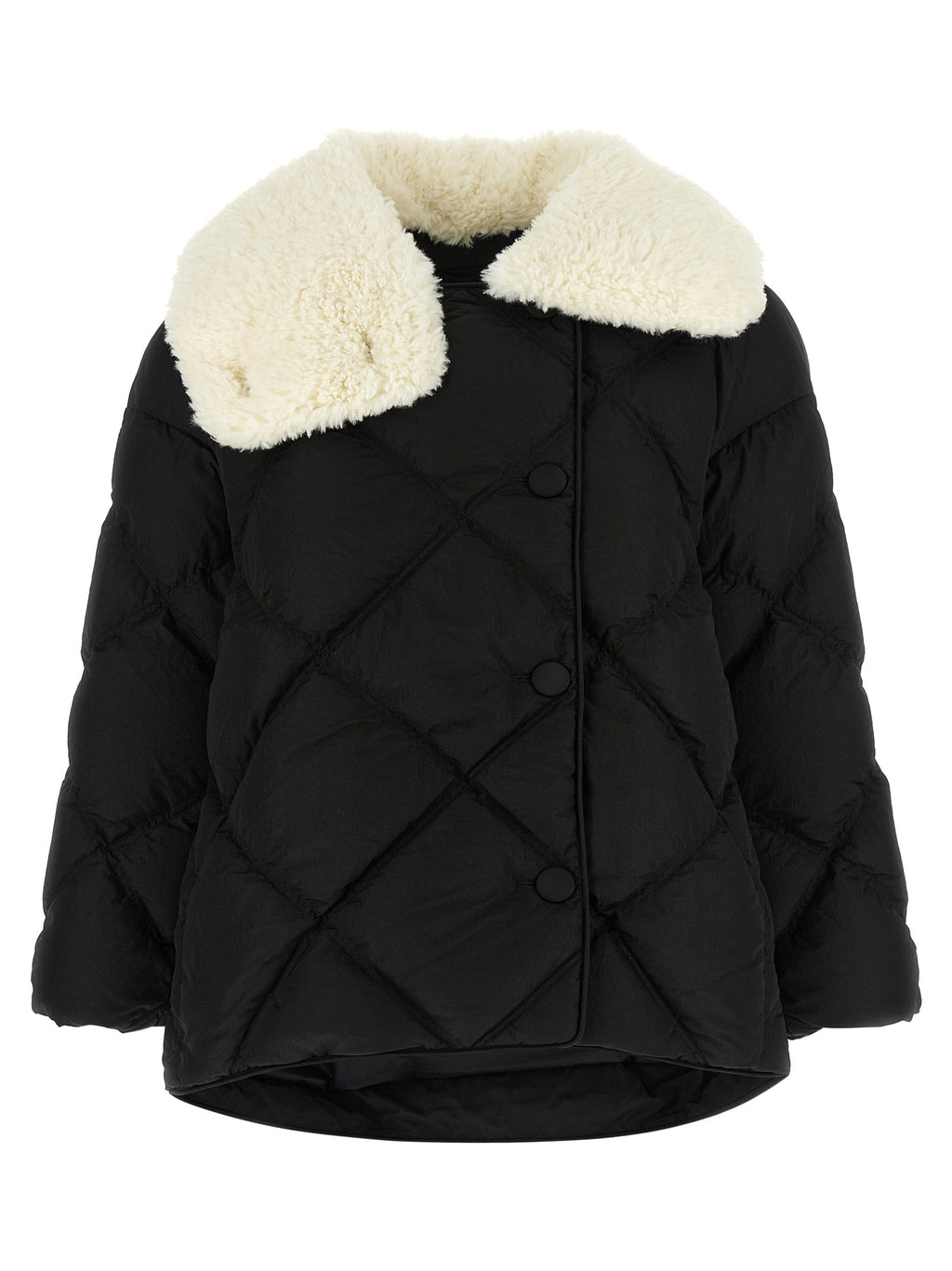Black Nylon Full-Length Jacket
