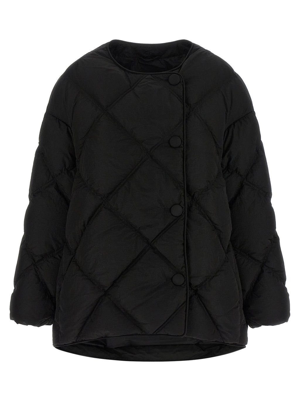 Black Nylon Full-Length Jacket