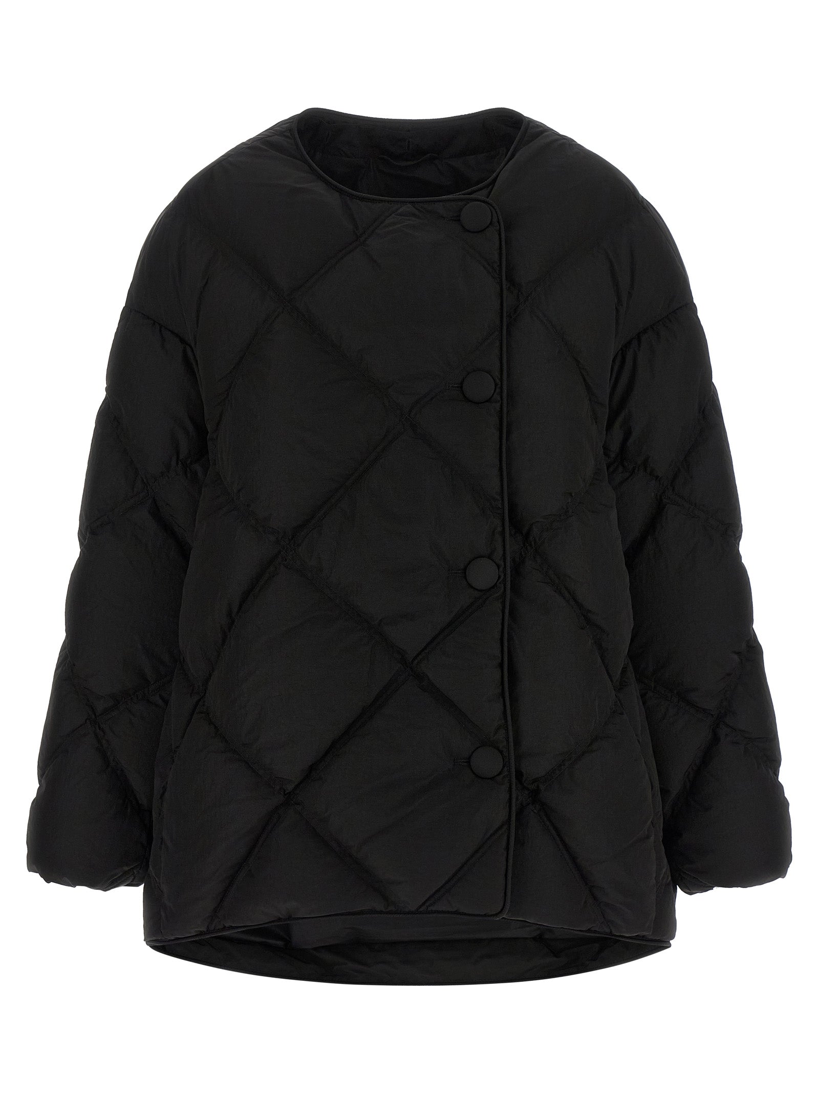Black Nylon Full-Length Jacket