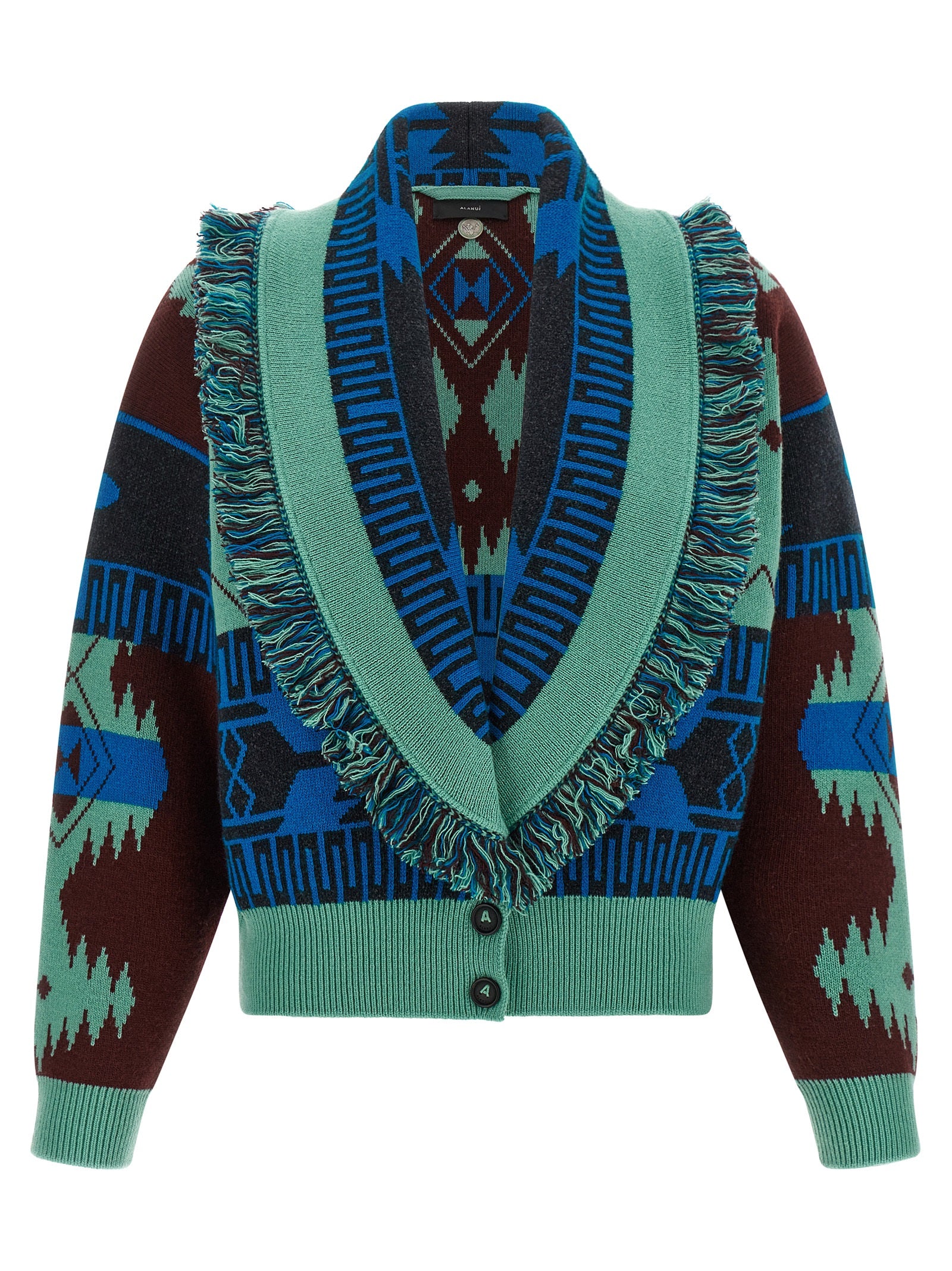 Blue Virgin Wool Cardigan