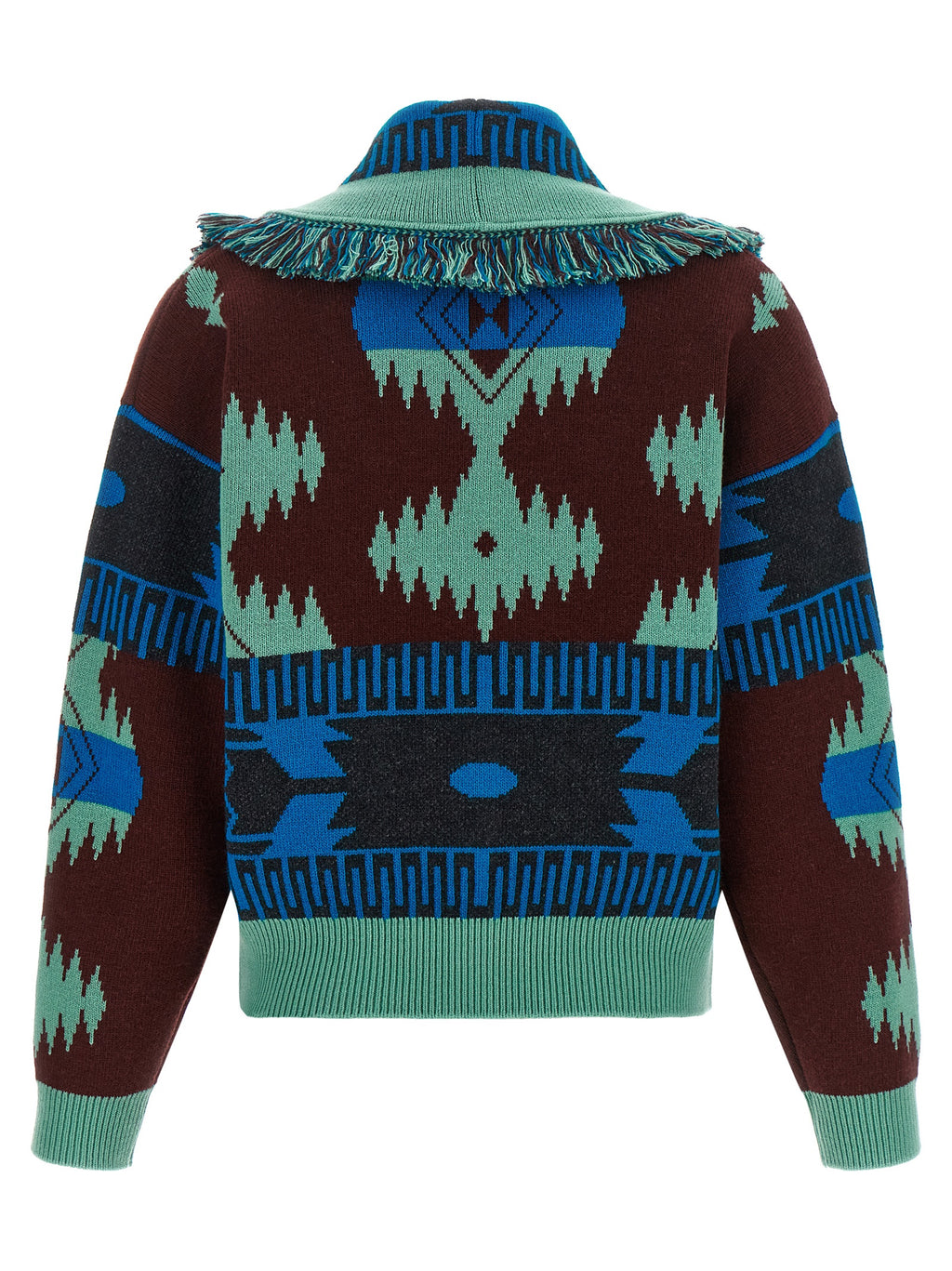 Blue Virgin Wool Cardigan