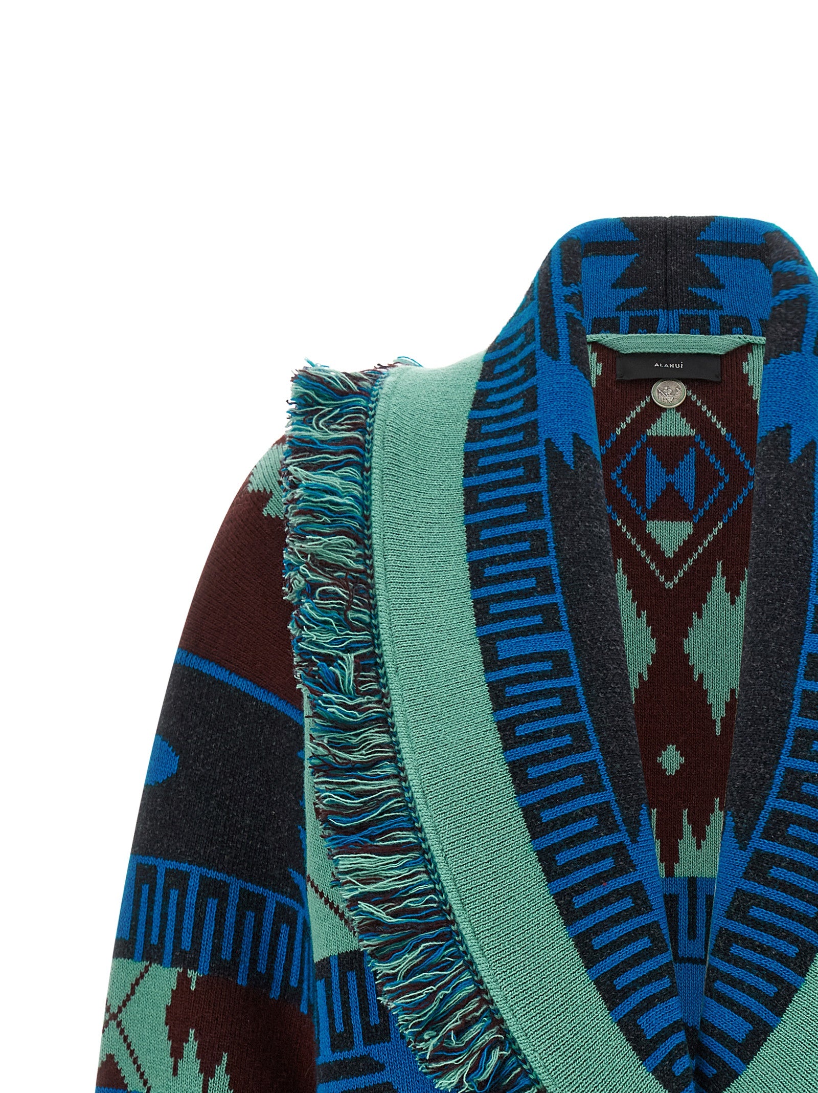 Blue Virgin Wool Cardigan
