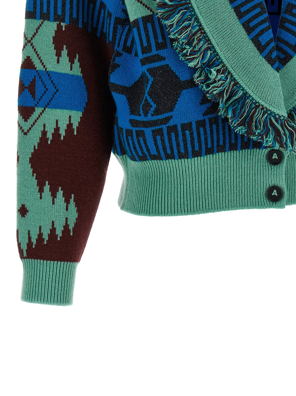 Blue Virgin Wool Cardigan