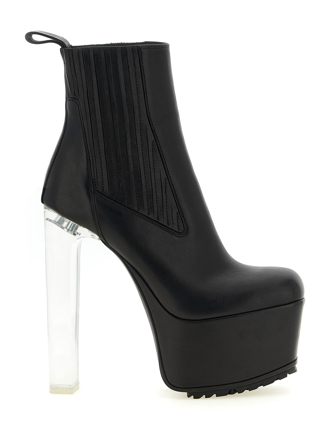 Black Calfskin Ankle Boots