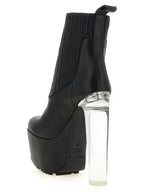 Black Calfskin Ankle Boots