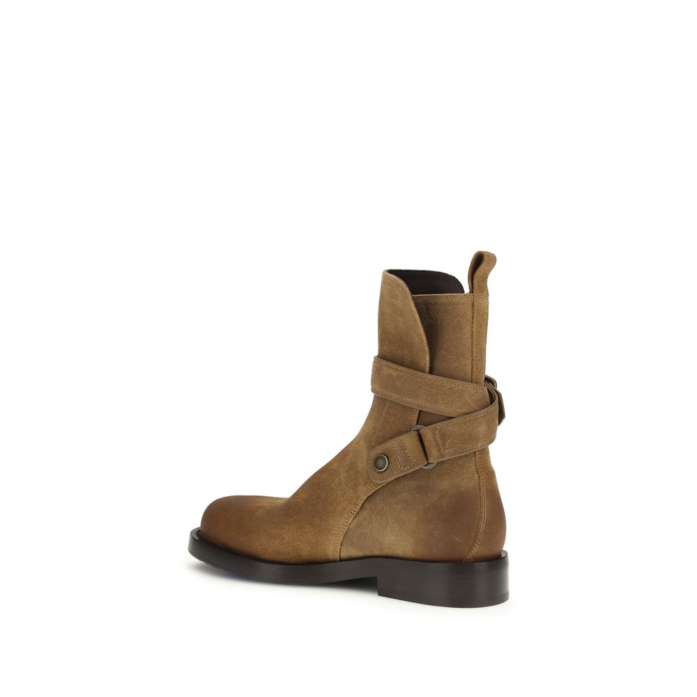 Brown Calf Leather Bos Taurus Lace-Up Boots