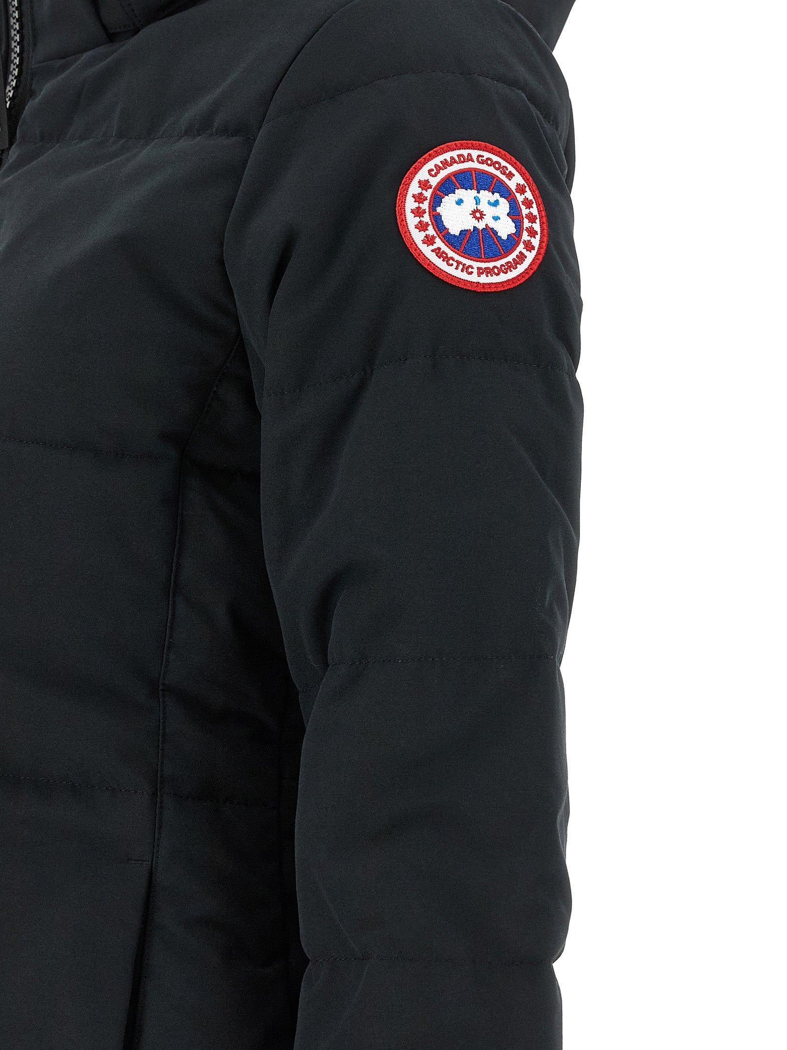 Black Polyester Parka