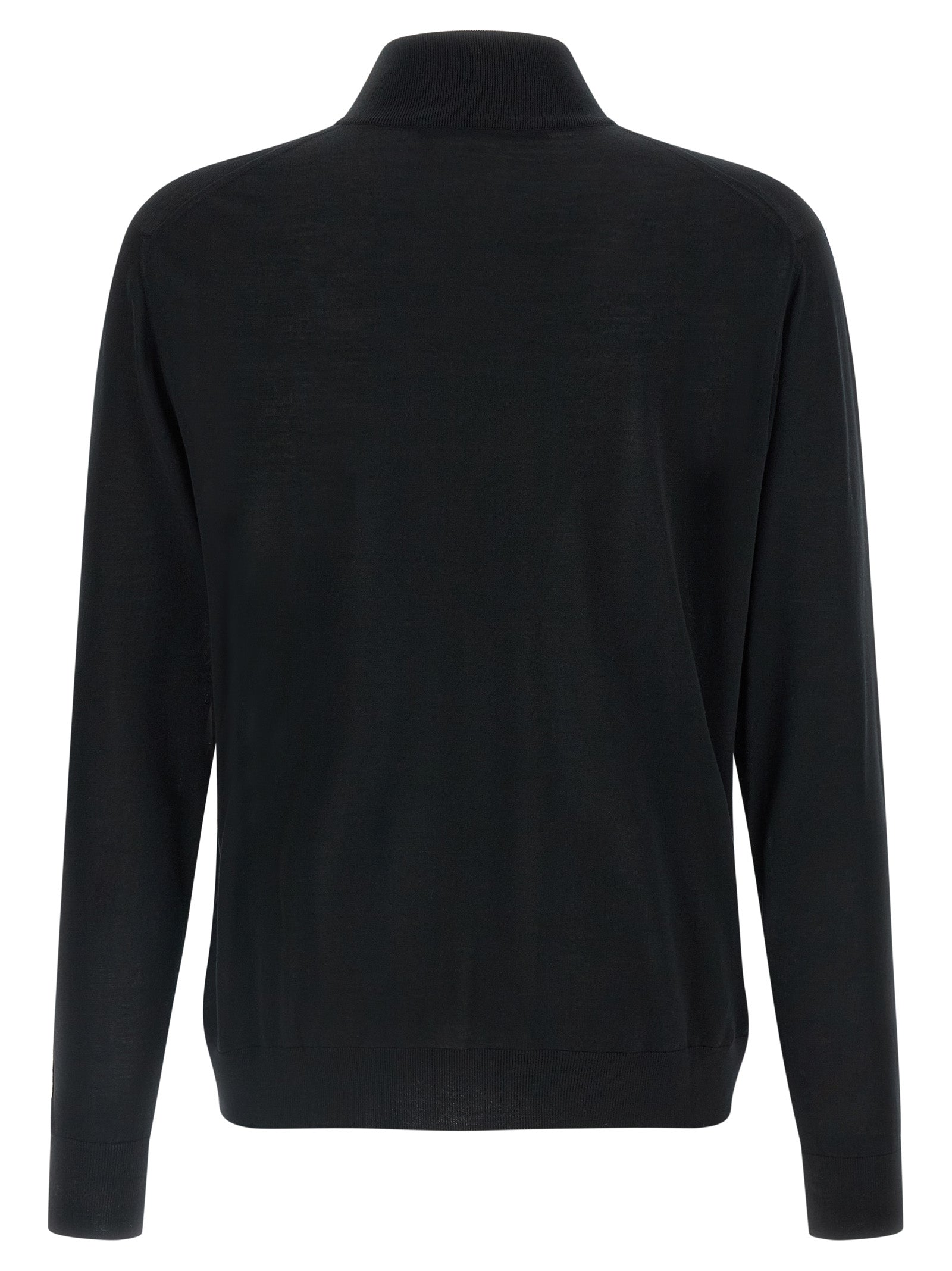 Black Wool Cardigan