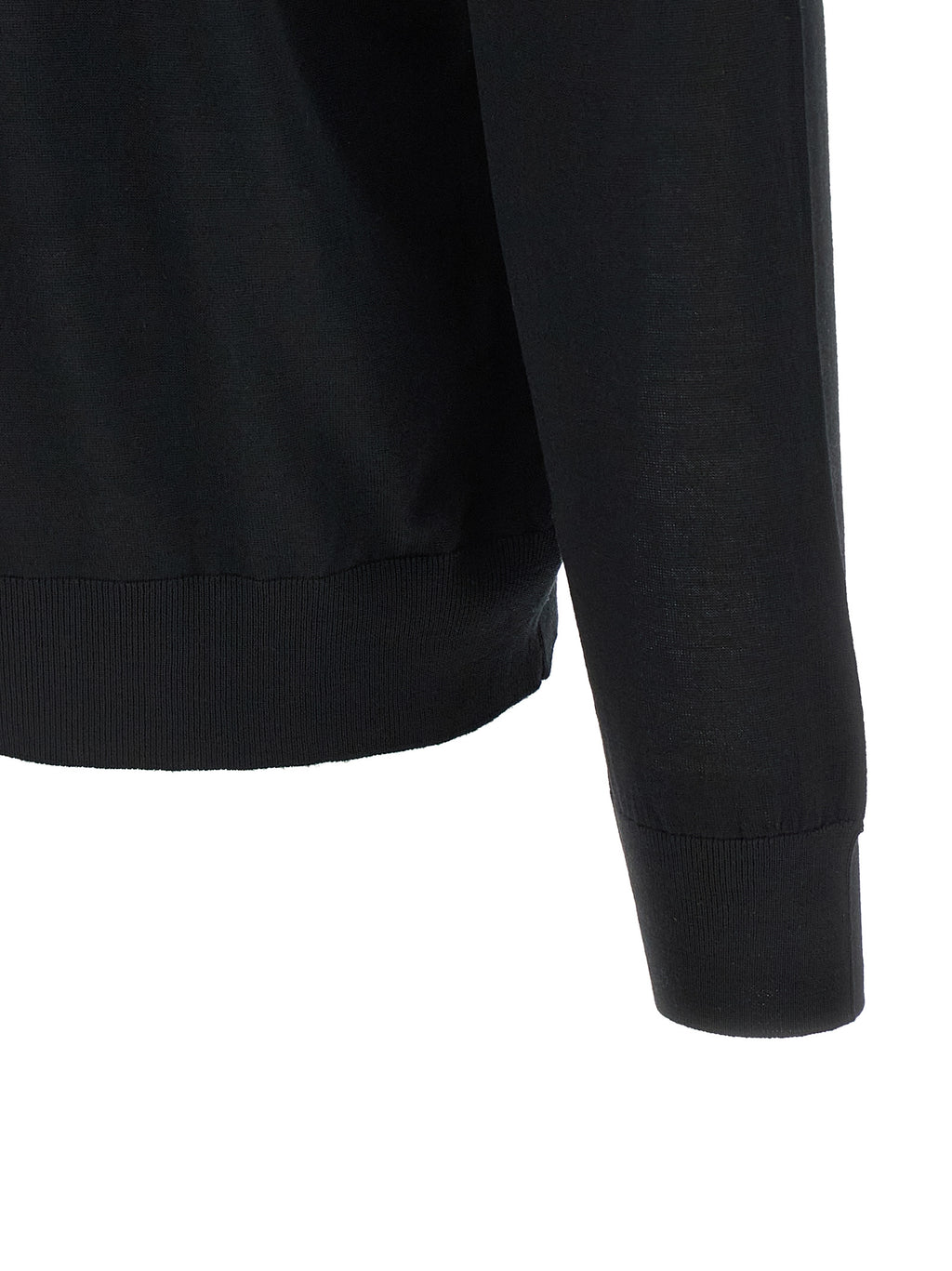 Black Wool Cardigan