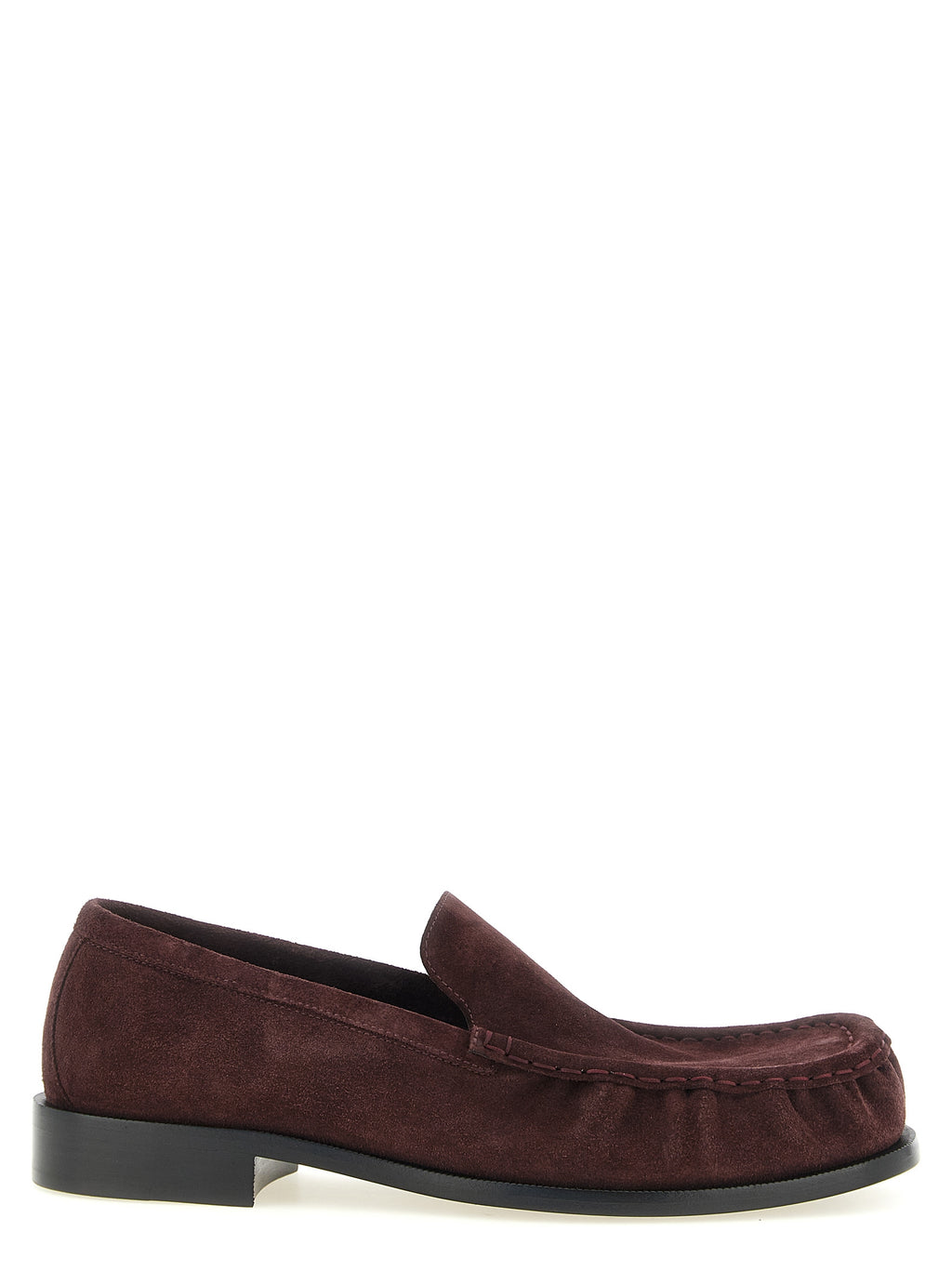 Bordeaux Calfskin Slip-On Loafers