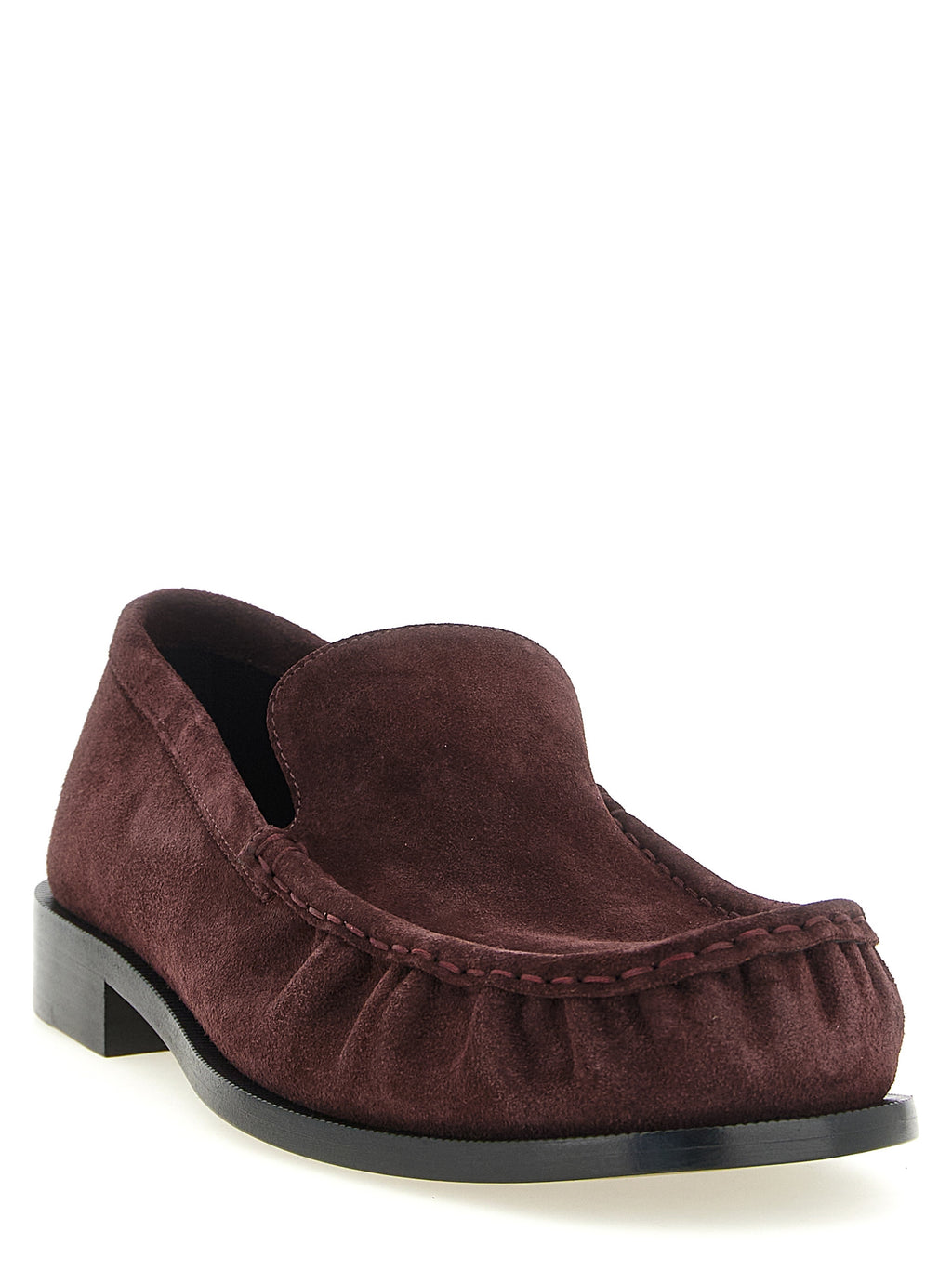 Bordeaux Calfskin Slip-On Loafers