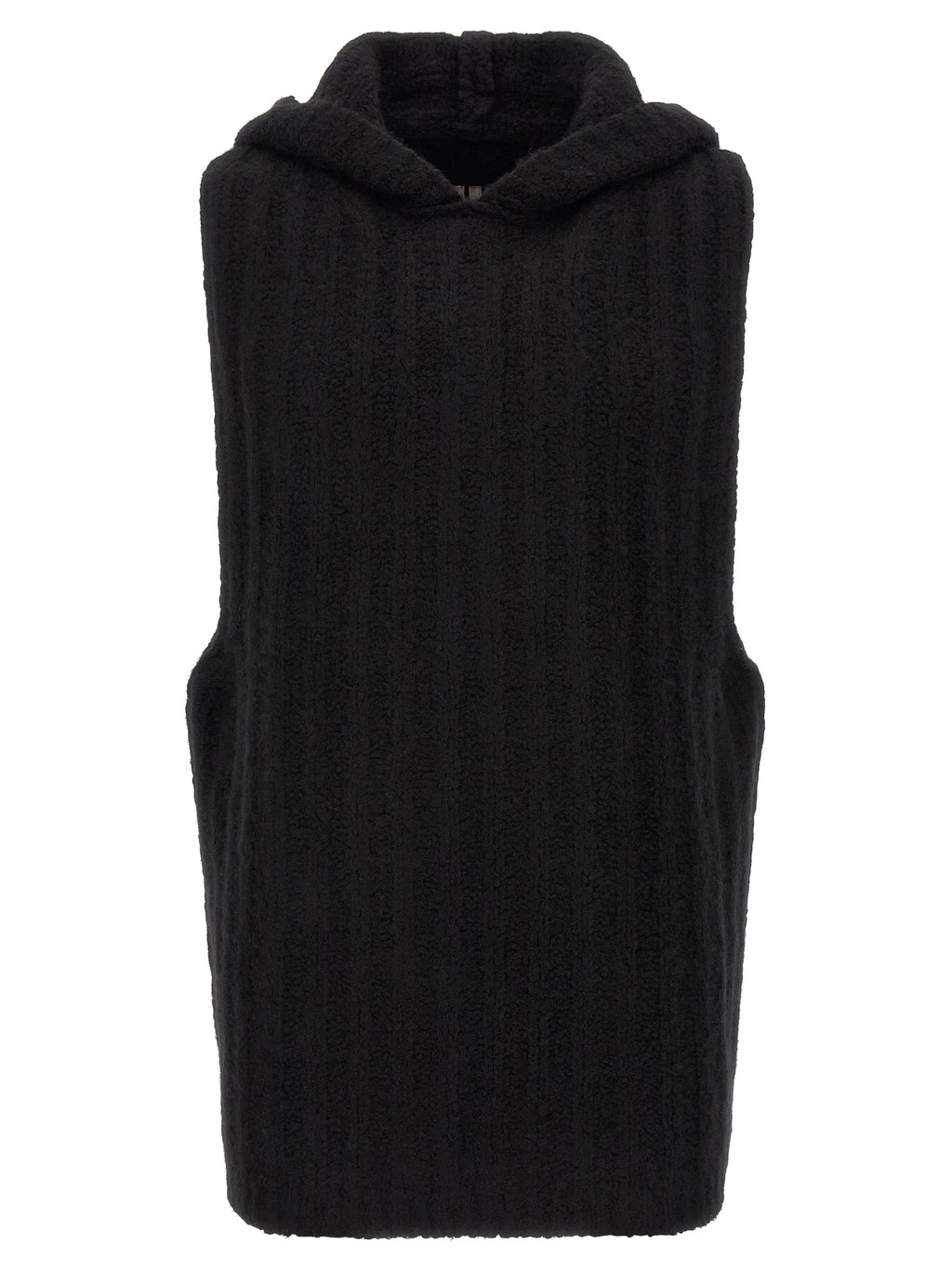 Black Cashmere Sleeveles Sweater