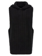 Black Cashmere Sleeveles Sweater