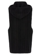 Black Cashmere Sleeveles Sweater