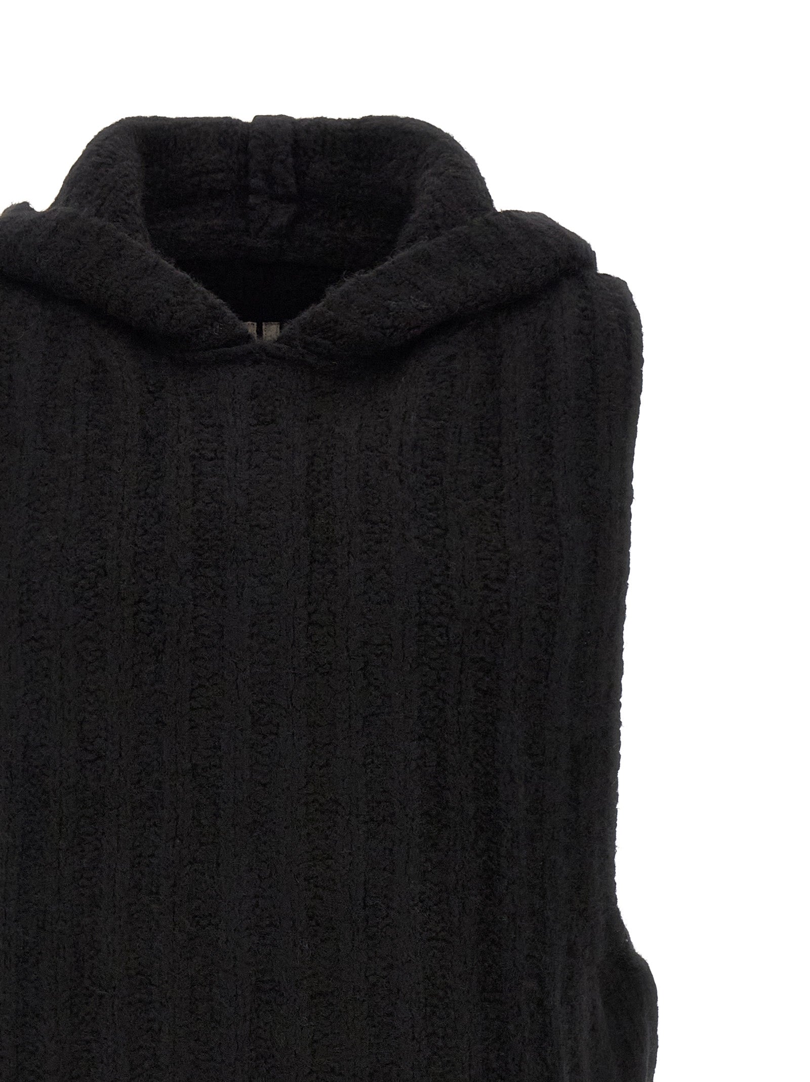 Black Cashmere Sleeveles Sweater
