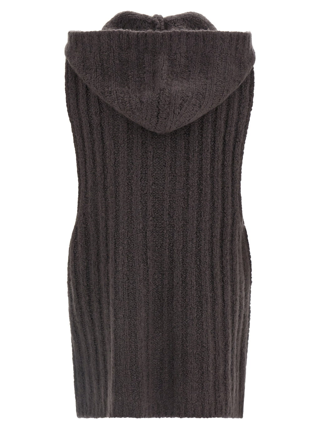 Gray Cashmere Sleeveles Sweater