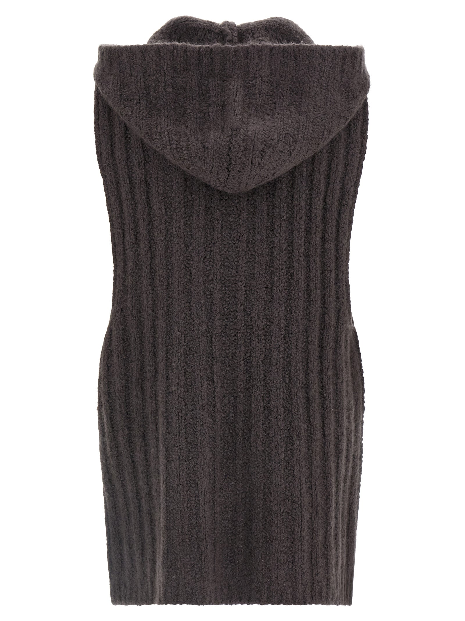 Gray Cashmere Sleeveles Sweater