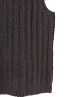 Gray Cashmere Sleeveles Sweater