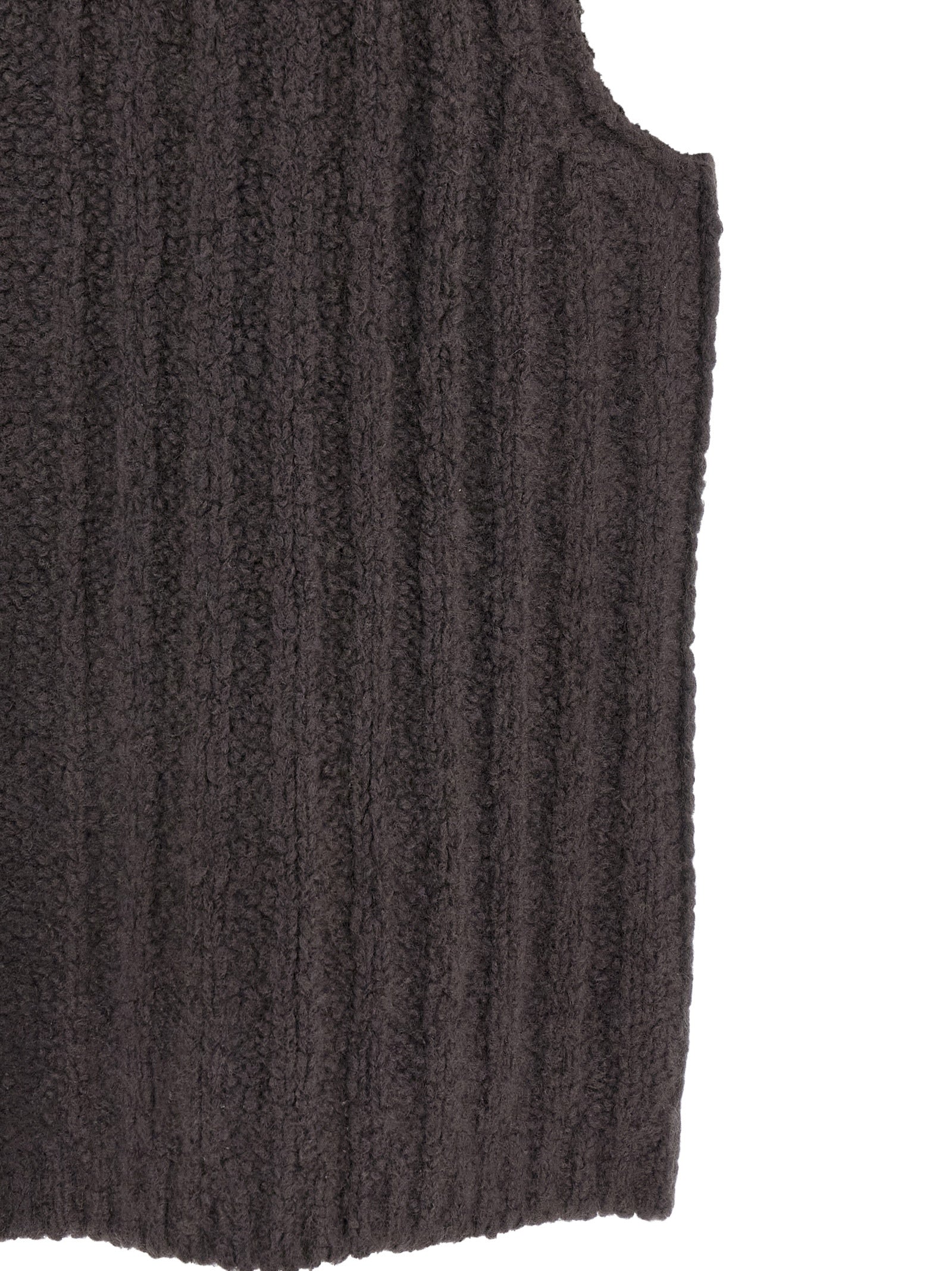 Gray Cashmere Sleeveles Sweater