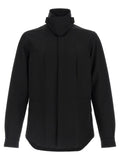 Black Cotton Full-Length Jacket