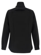 Black Cotton Full-Length Jacket
