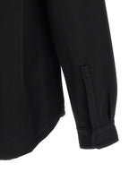 Black Cotton Full-Length Jacket