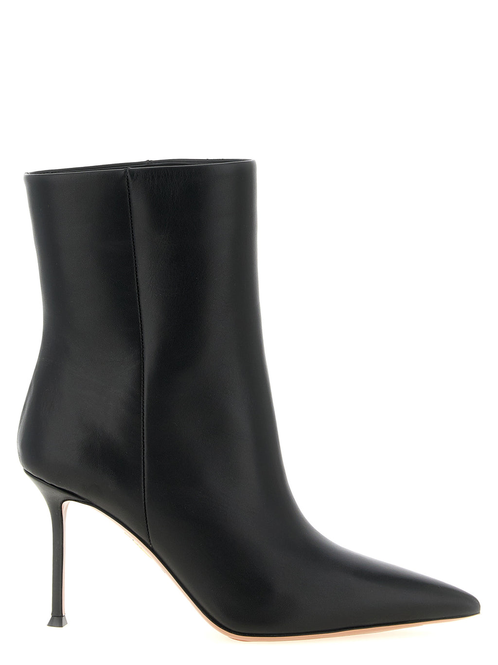 Black Calfskin Ankle Boots