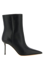 Black Calfskin Ankle Boots
