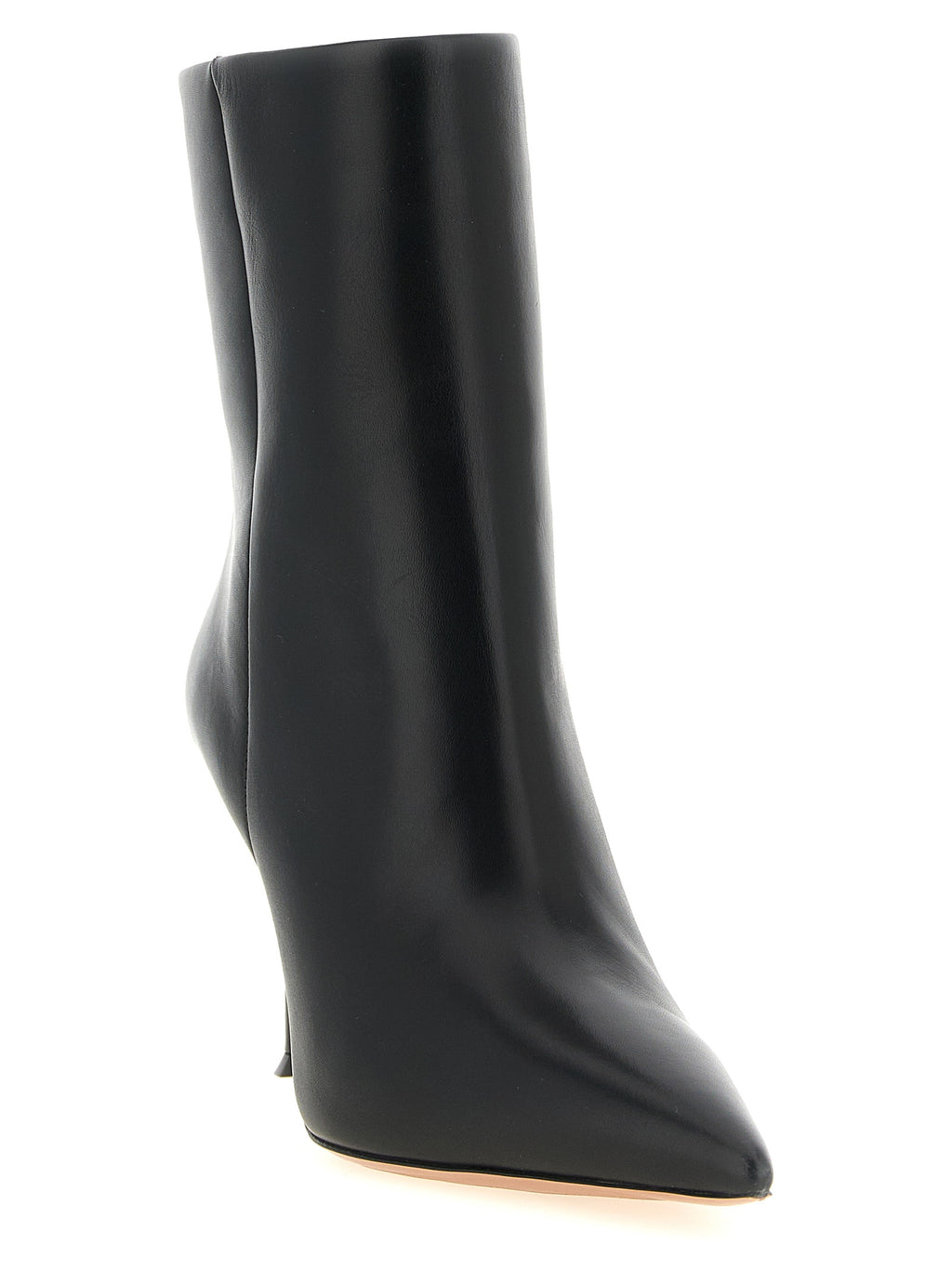 Black Calfskin Ankle Boots
