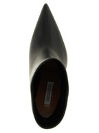 Black Calfskin Ankle Boots