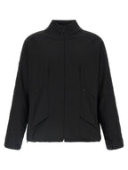 Black Virgin Wool Full-Length Jacket