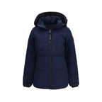 Blue Polyester Full-Length Jacket