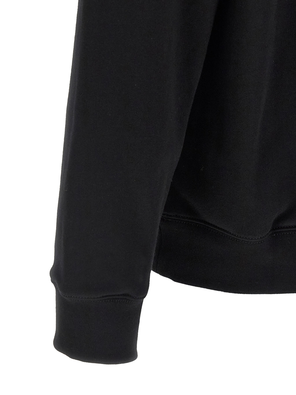 Black Cotton Sweatshirt