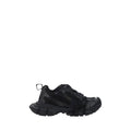 Black Polyurethane Chunky Sneakers