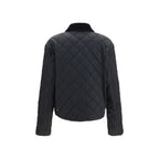 Black Cotton Full-Length Jacket