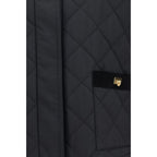 Black Cotton Full-Length Jacket