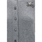 Gray Wool Oves Aries Cardigan