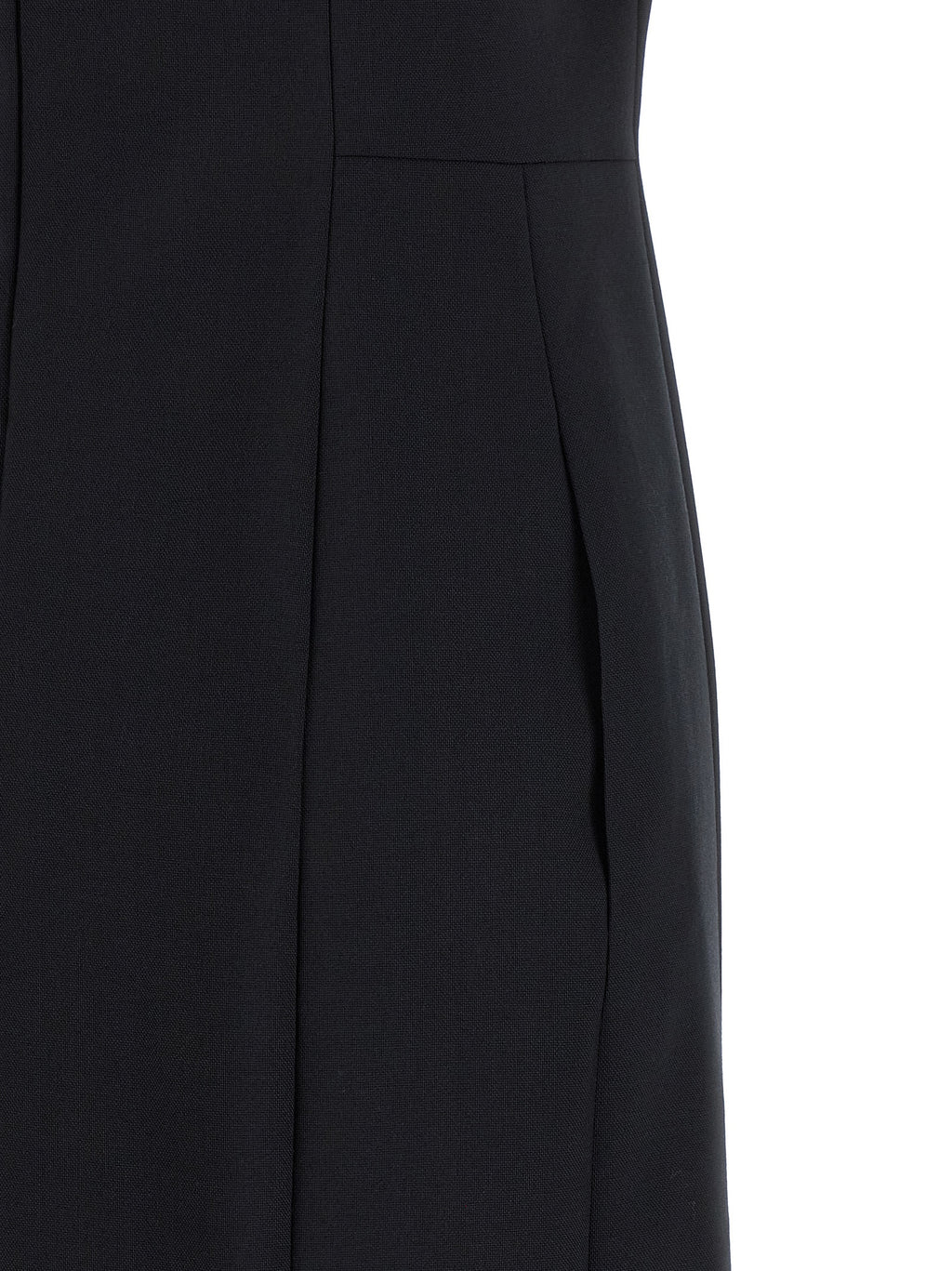 Blue Virgin Wool Midi Dress