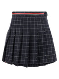 Blue Wool Long Skirt