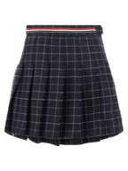 Blue Wool Long Skirt