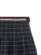Blue Wool Long Skirt