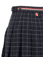 Blue Wool Long Skirt