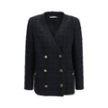 Black Cotton Full-Length Jacket