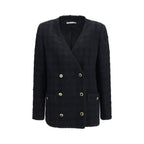 Black Cotton Full-Length Jacket
