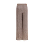 Brown Viscose Casual Pants