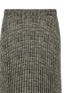 Multicolor Polyester Midi Skirt